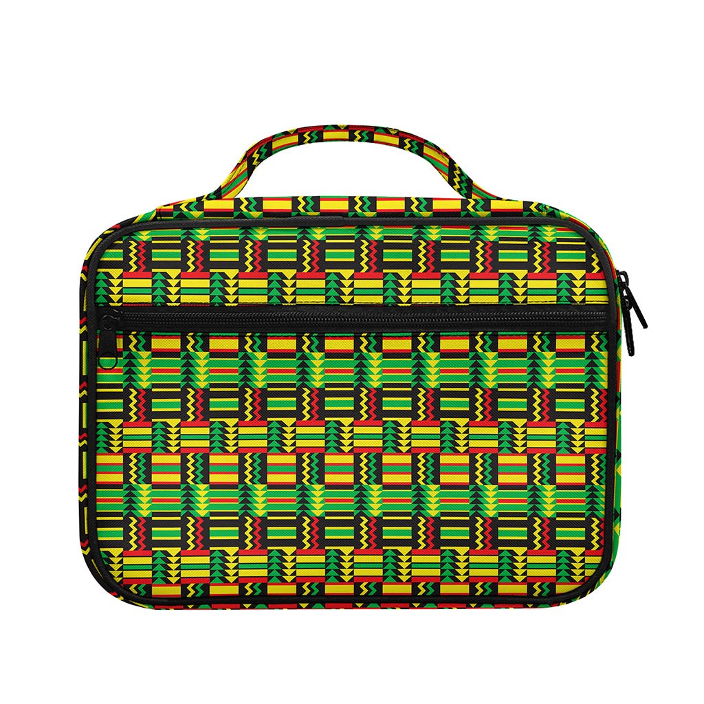 West African Kente Tribal Pattern Print Briefcase Bible Bag