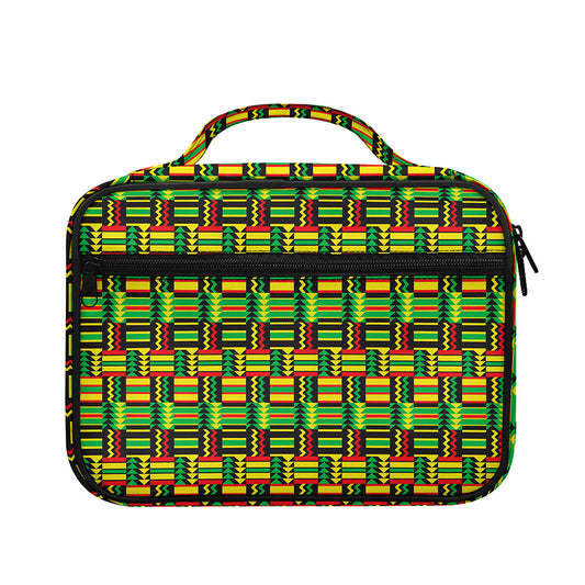West African Kente Tribal Pattern Print Briefcase Bible Bag