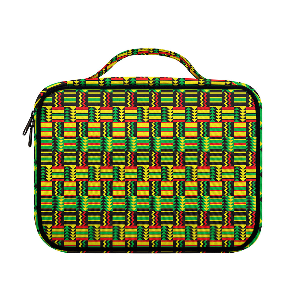 West African Kente Tribal Pattern Print Briefcase Bible Bag