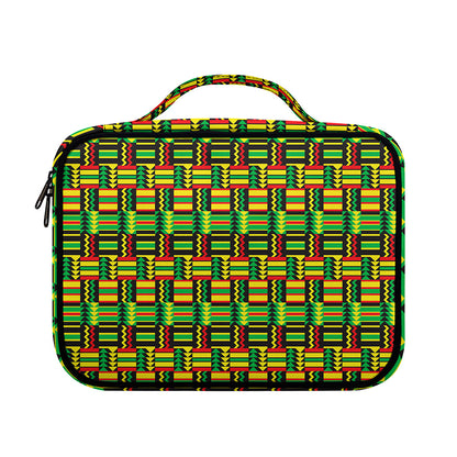 West African Kente Tribal Pattern Print Briefcase Bible Bag