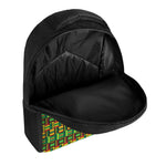West African Kente Tribal Pattern Print Casual Backpack