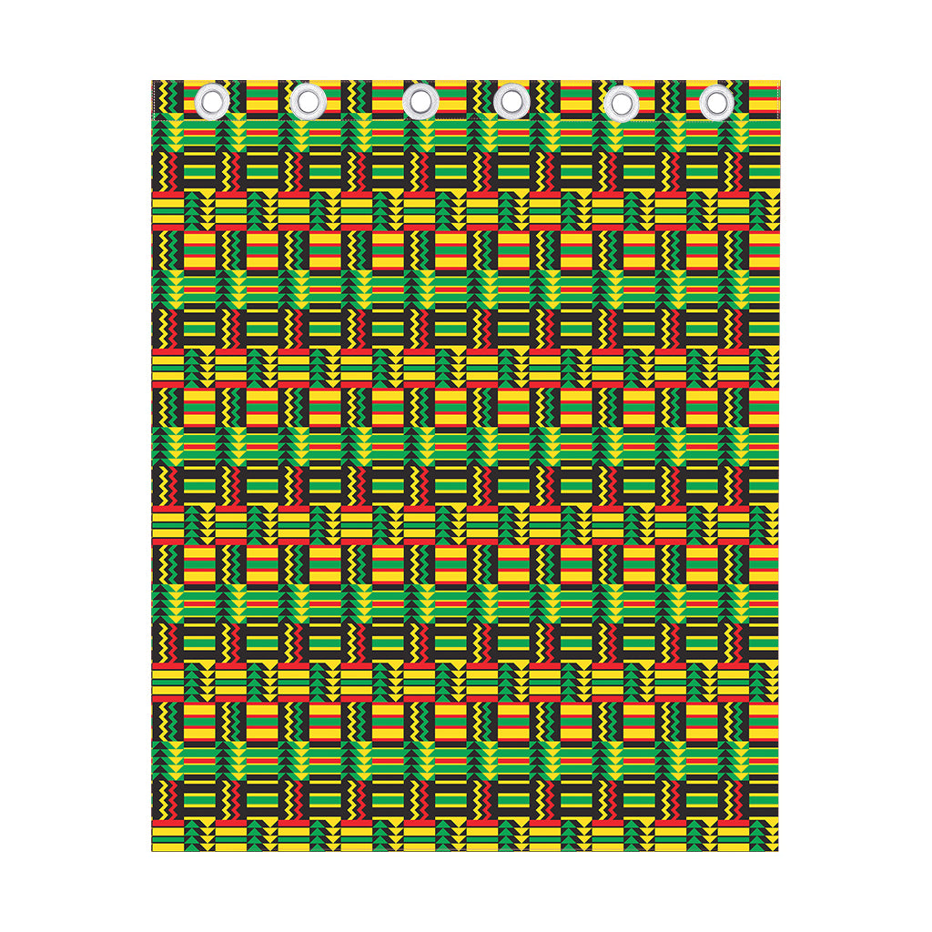 West African Kente Tribal Pattern Print Curtain