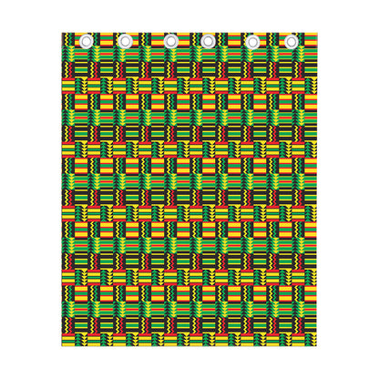 West African Kente Tribal Pattern Print Curtain