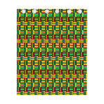 West African Kente Tribal Pattern Print Curtain