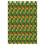West African Kente Tribal Pattern Print Curtain