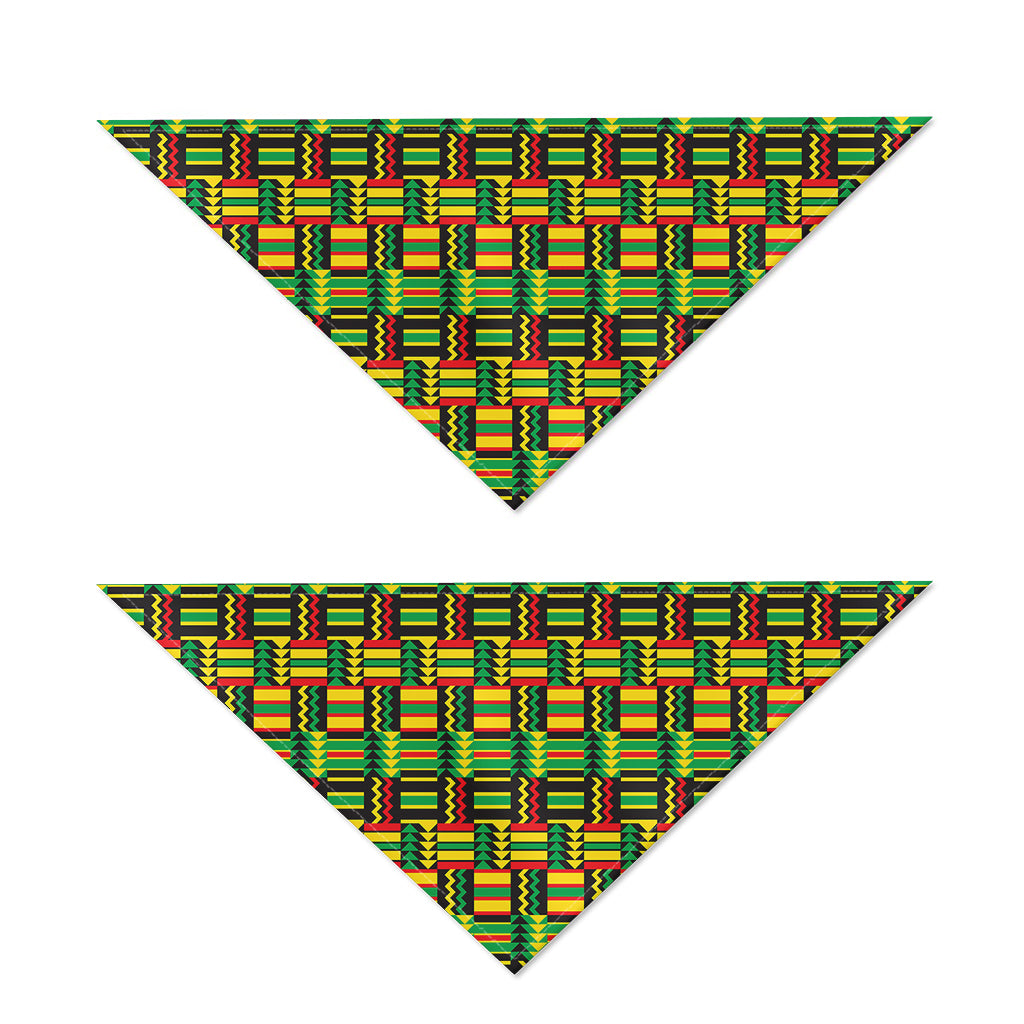 West African Kente Tribal Pattern Print Dog Bandana