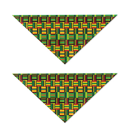 West African Kente Tribal Pattern Print Dog Bandana