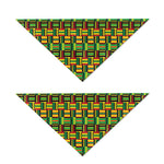 West African Kente Tribal Pattern Print Dog Bandana