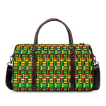 West African Kente Tribal Pattern Print Duffle Bag