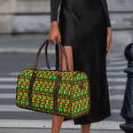 West African Kente Tribal Pattern Print Duffle Bag