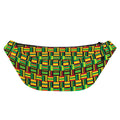 West African Kente Tribal Pattern Print Fanny Pack