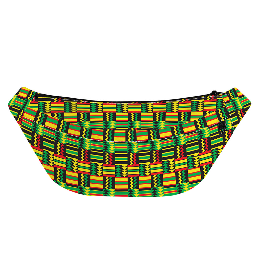 West African Kente Tribal Pattern Print Fanny Pack