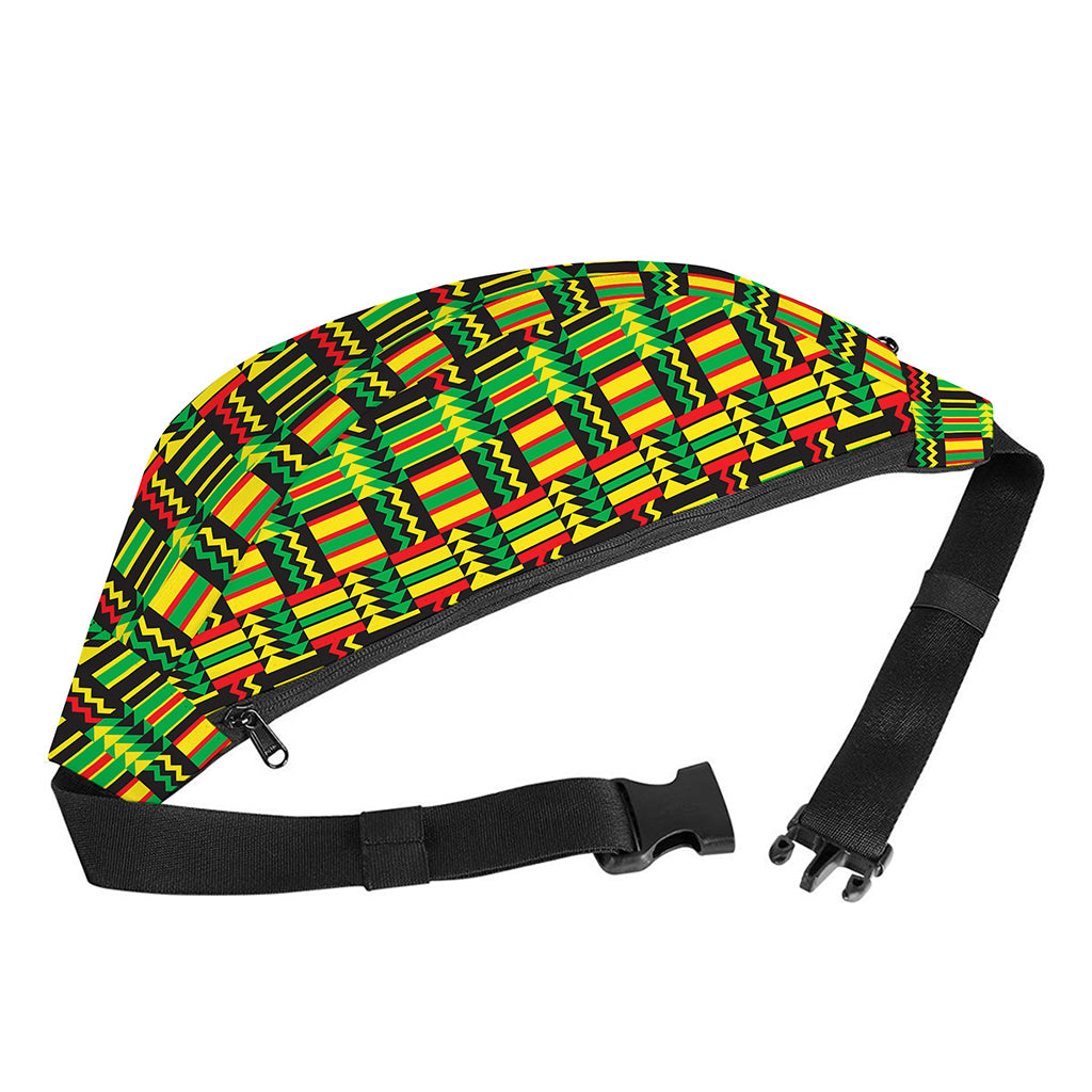 West African Kente Tribal Pattern Print Fanny Pack