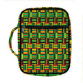 West African Kente Tribal Pattern Print Front Pocket Bible Bag