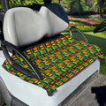 West African Kente Tribal Pattern Print Golf Cart Seat Cover