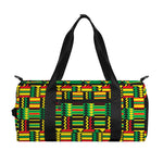 West African Kente Tribal Pattern Print Gym Bag