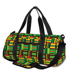 West African Kente Tribal Pattern Print Gym Bag