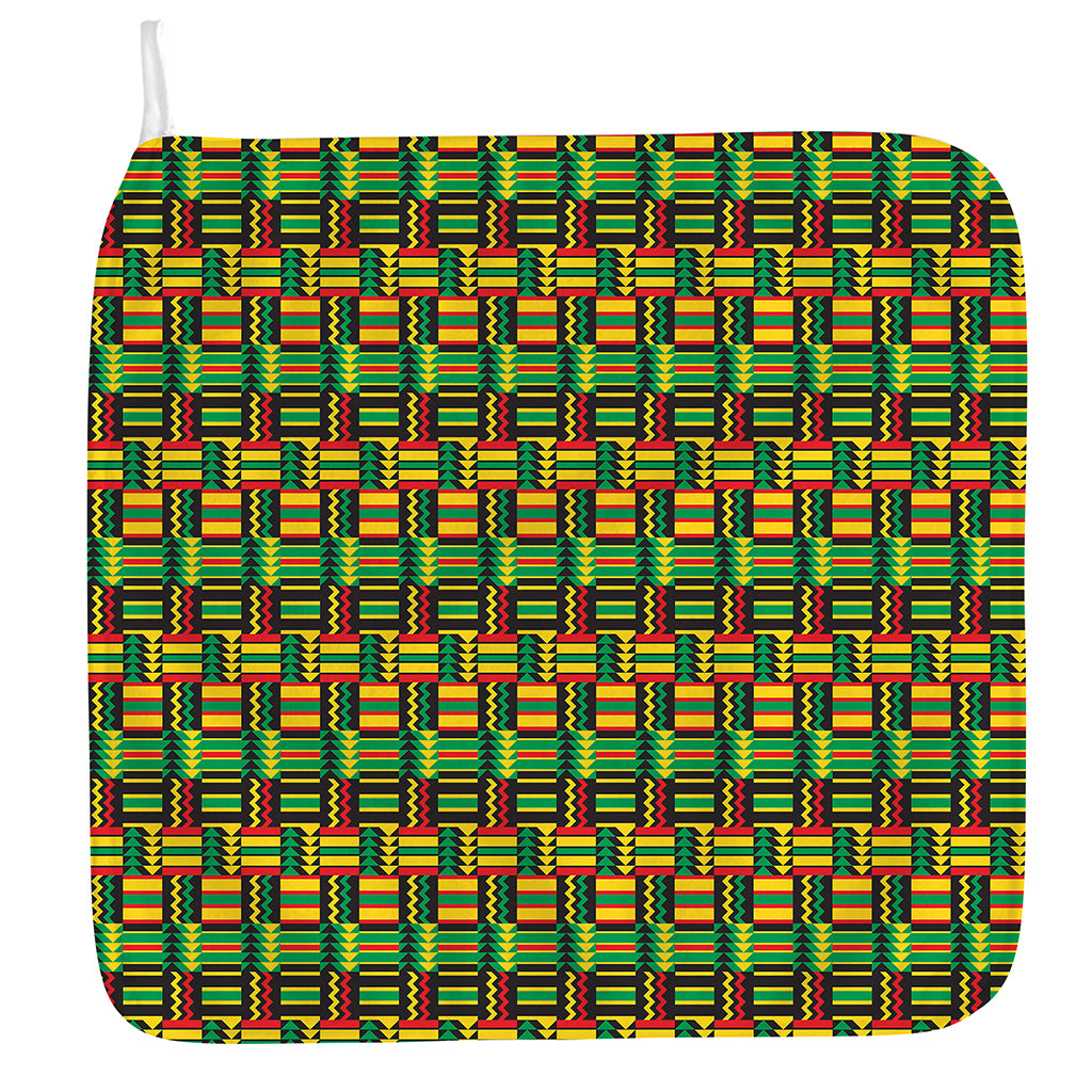 West African Kente Tribal Pattern Print Hand Towel