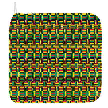 West African Kente Tribal Pattern Print Hand Towel