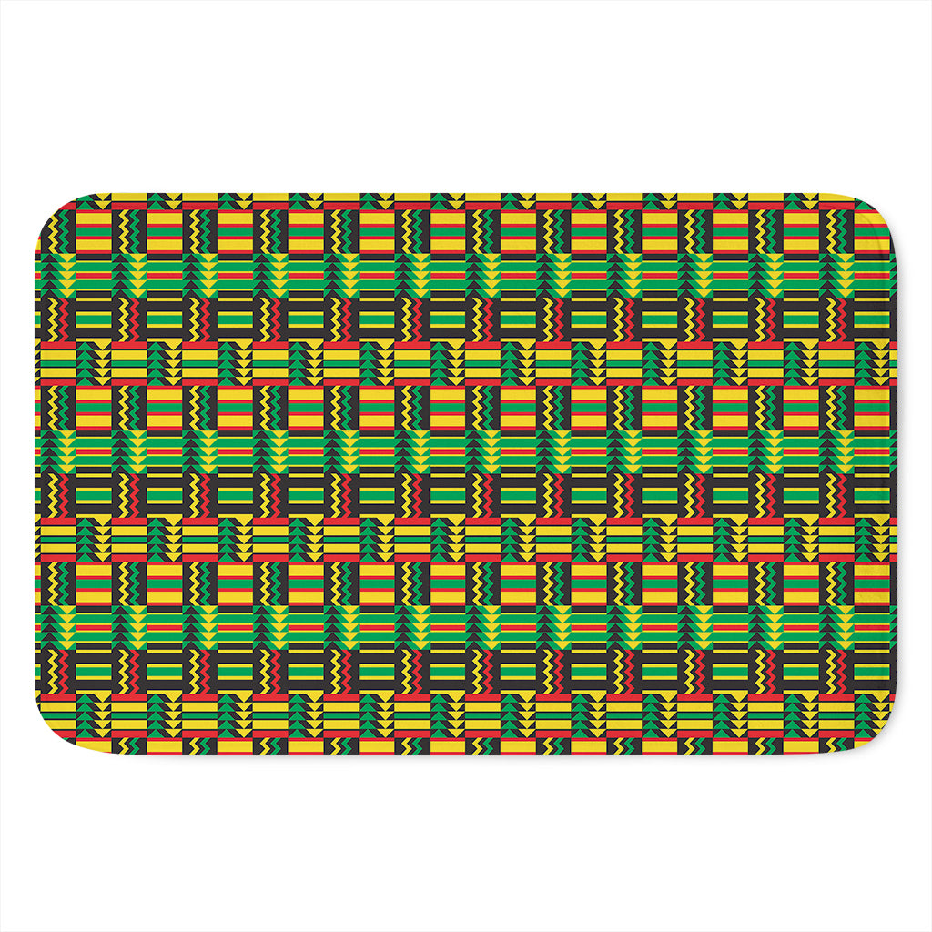 West African Kente Tribal Pattern Print Indoor Door Mat