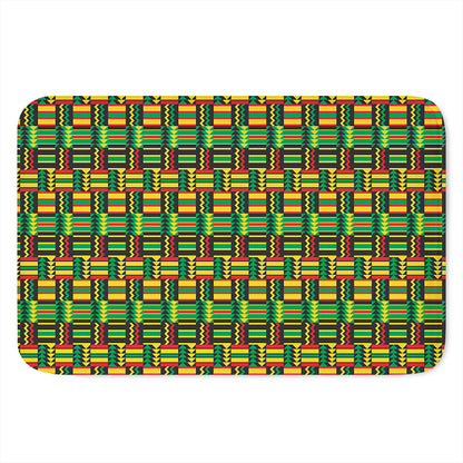 West African Kente Tribal Pattern Print Indoor Door Mat