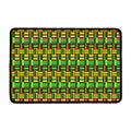 West African Kente Tribal Pattern Print Kitchen Mat