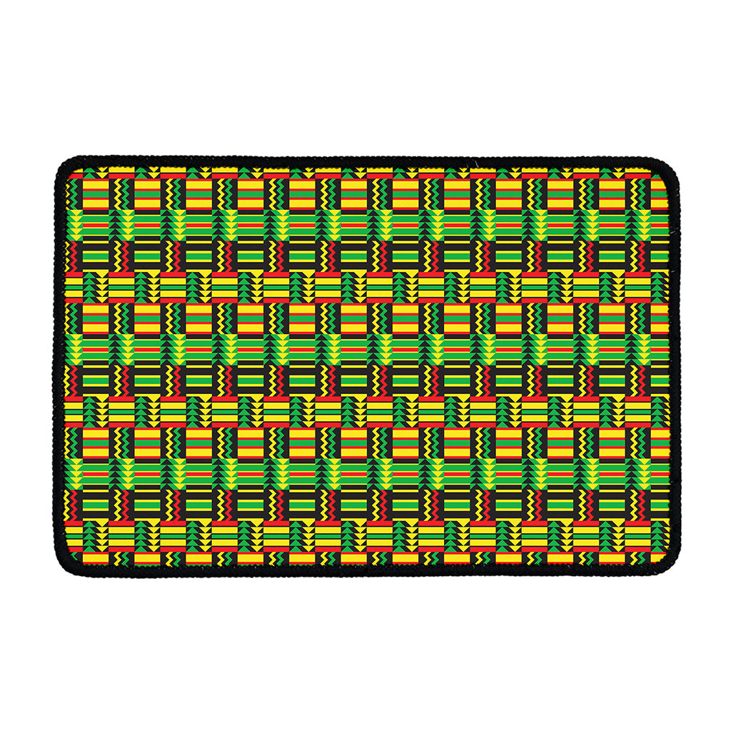 West African Kente Tribal Pattern Print Kitchen Mat
