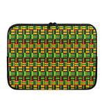 West African Kente Tribal Pattern Print Laptop Sleeve