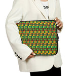 West African Kente Tribal Pattern Print Laptop Sleeve