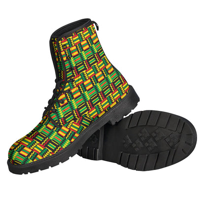 West African Kente Tribal Pattern Print Backpack