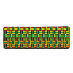 West African Kente Tribal Pattern Print Long Kitchen Mat