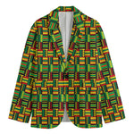 West African Kente Tribal Pattern Print Men's Blazer