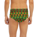 West African Kente Tribal Pattern Print Men's Briefs