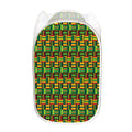West African Kente Tribal Pattern Print Mesh Laundry Hamper
