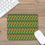 West African Kente Tribal Pattern Print Mouse Pad