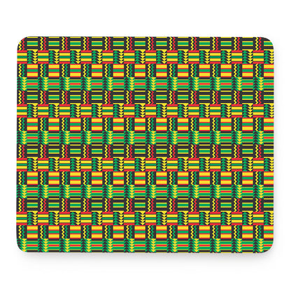 West African Kente Tribal Pattern Print Mouse Pad