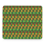 West African Kente Tribal Pattern Print Mouse Pad