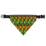 West African Kente Tribal Pattern Print Over The Collar Dog Bandana