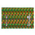 West African Kente Tribal Pattern Print Placemat