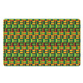 West African Kente Tribal Pattern Print Polyester Doormat