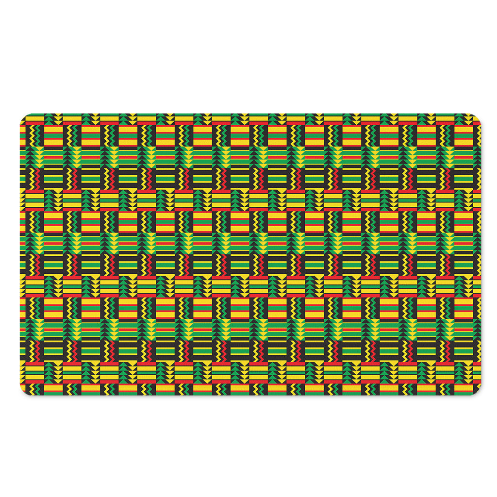 West African Kente Tribal Pattern Print Polyester Doormat