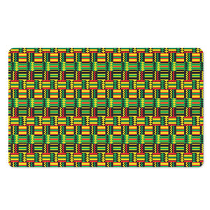 West African Kente Tribal Pattern Print Polyester Doormat