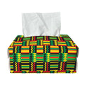 West African Kente Tribal Pattern Print Rectangle Tissue Box Cover