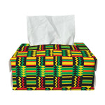 West African Kente Tribal Pattern Print Rectangle Tissue Box Cover