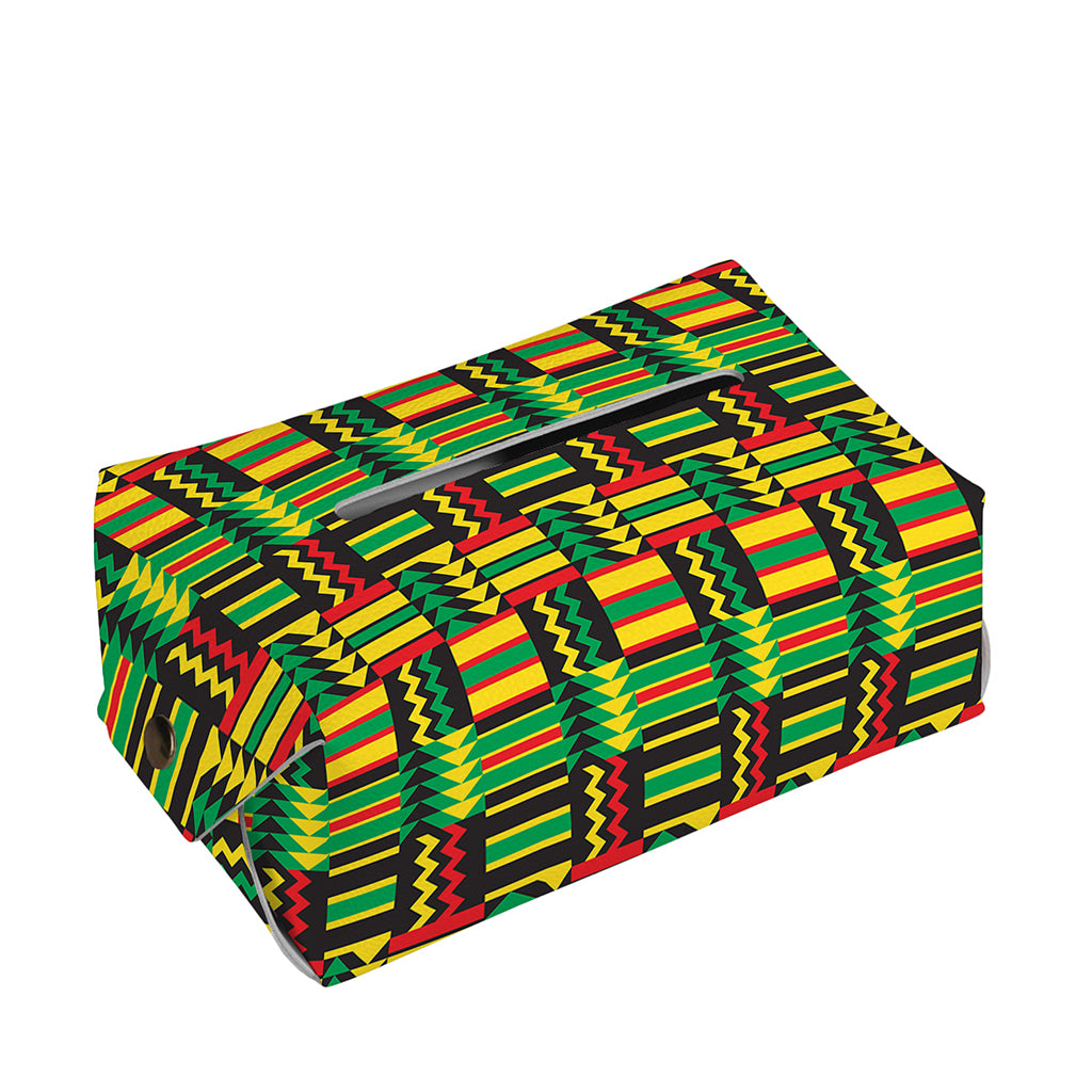 West African Kente Tribal Pattern Print Rectangle Tissue Box Cover