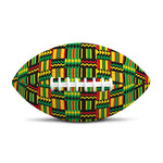 West African Kente Tribal Pattern Print Rugby Ball