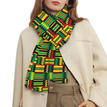 West African Kente Tribal Pattern Print Scarf