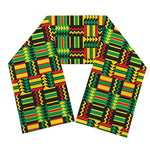 West African Kente Tribal Pattern Print Scarf