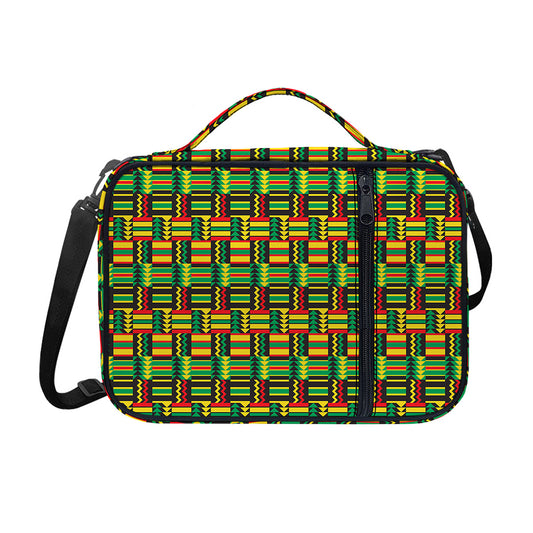 West African Kente Tribal Pattern Print Shoulder Strap Bible Bag