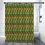 West African Kente Tribal Pattern Print Shower Curtain